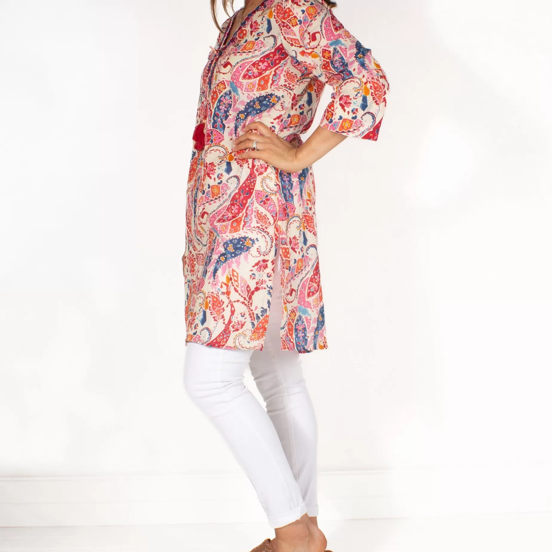 Claudette Pink Paisley** New